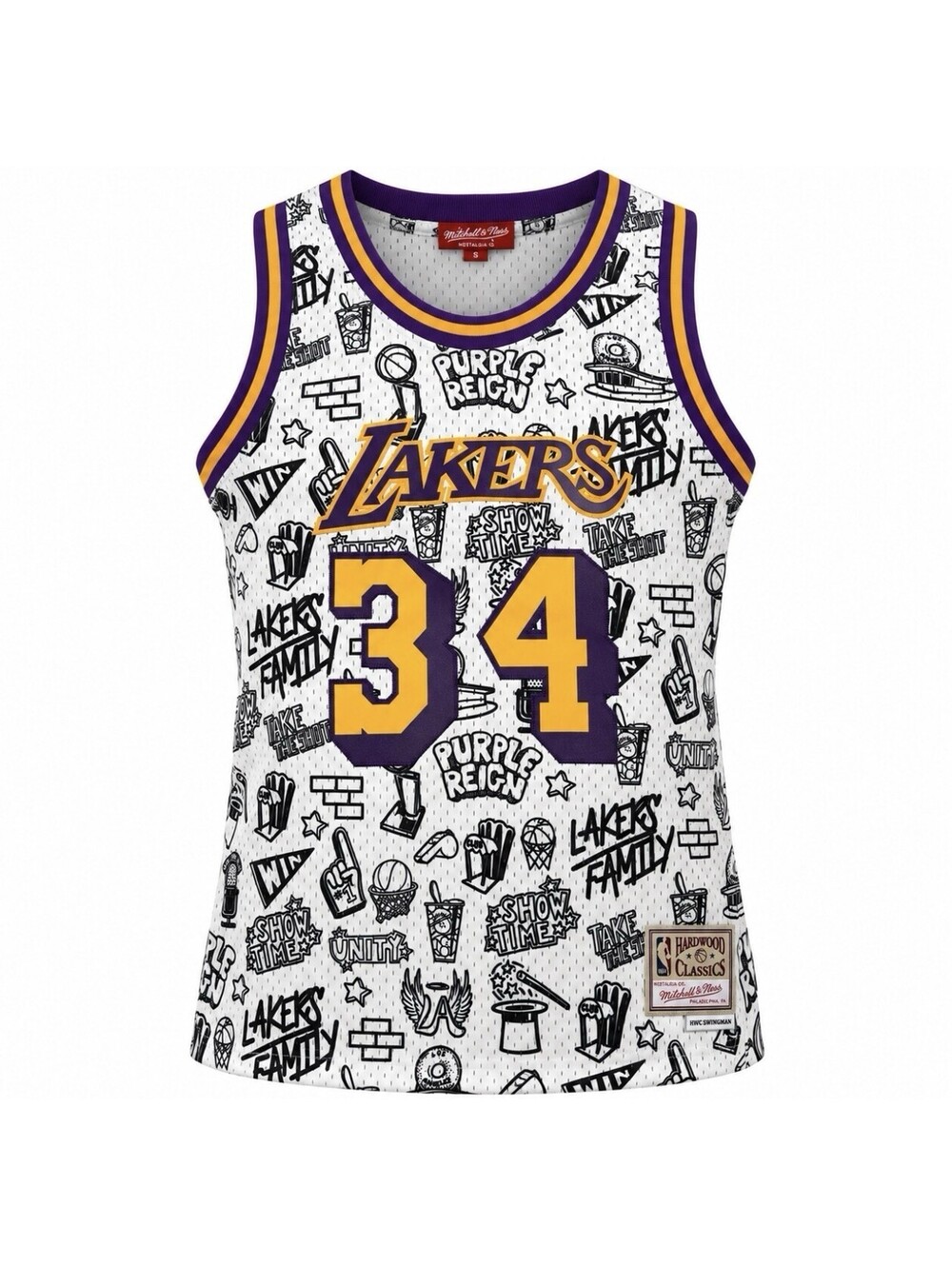 Mitchell & Ness Shaquille O’Neal Lakers #34 Jersey Women’s Medium Youth XL New